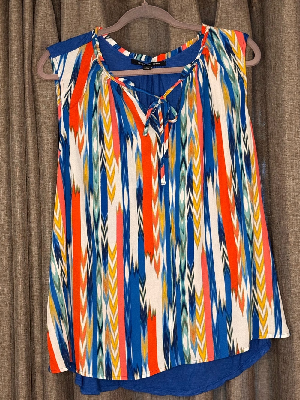 Zac & Rachel Women’s Multi Colored Sleeveless Blouse